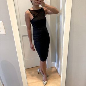 Vivianne Tam LBD - little black dress with asymmetrical shoulder detail